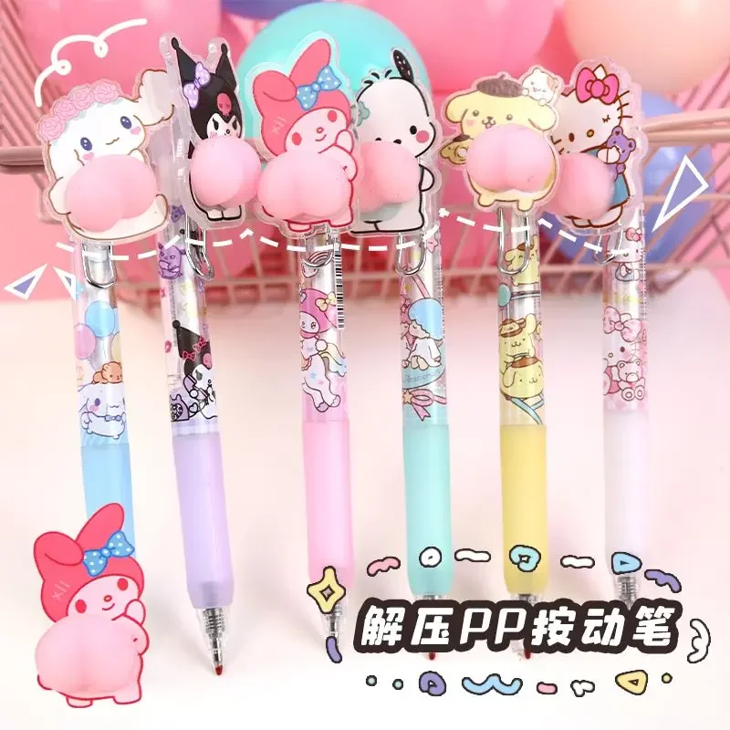 

Hello kitty Kuromi My melody новая аниме периферийная искусственная ручка Sanrio для снятия стресса с ягодиц подарок для студентов