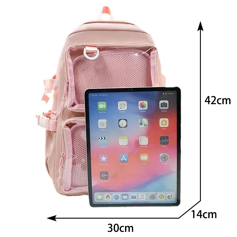 Japanese Kawaii Itabag Women New 2026 Transparent Backpack Women Large Capacity Ita Backpack School Bags For College Student JK