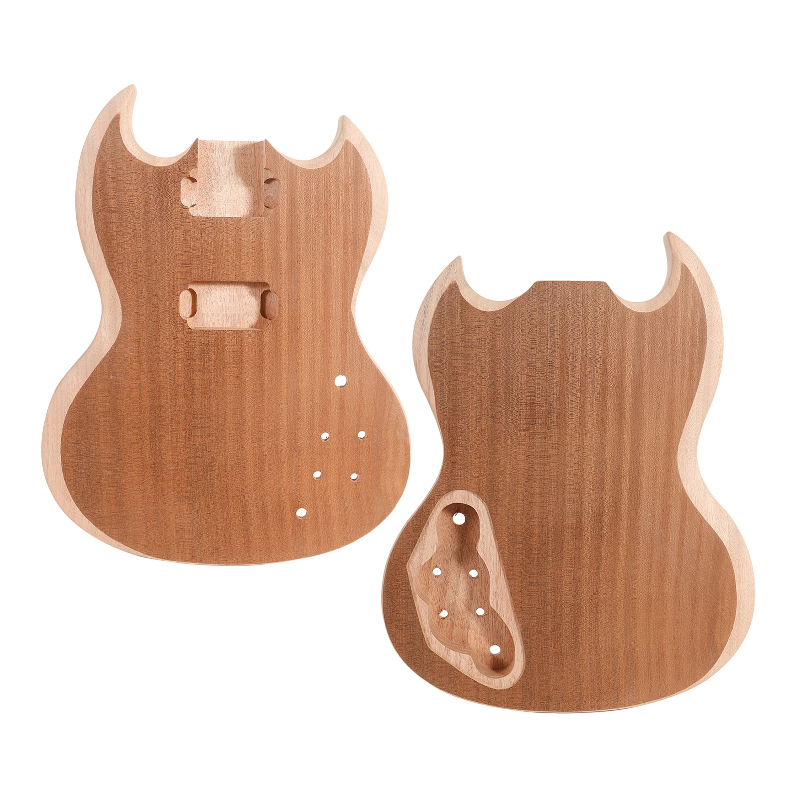 

DIY Electric Guitar Unfinished Body Blank Wooden Guitar Body Replacement Parts