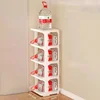9-Layer Doorway Shoes Organizer Space-saving Narrow Shoe Storage Rack Wall Corner Stackable Plastic Shoes Rack Bedroom Furniture 4