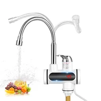 220V robinet d'eau chaude instantanée chauffe-eau électrique instantané robinet d'eau bouillante robinet de chauffage robinet d'eau rapide avec affichage numérique LED 6