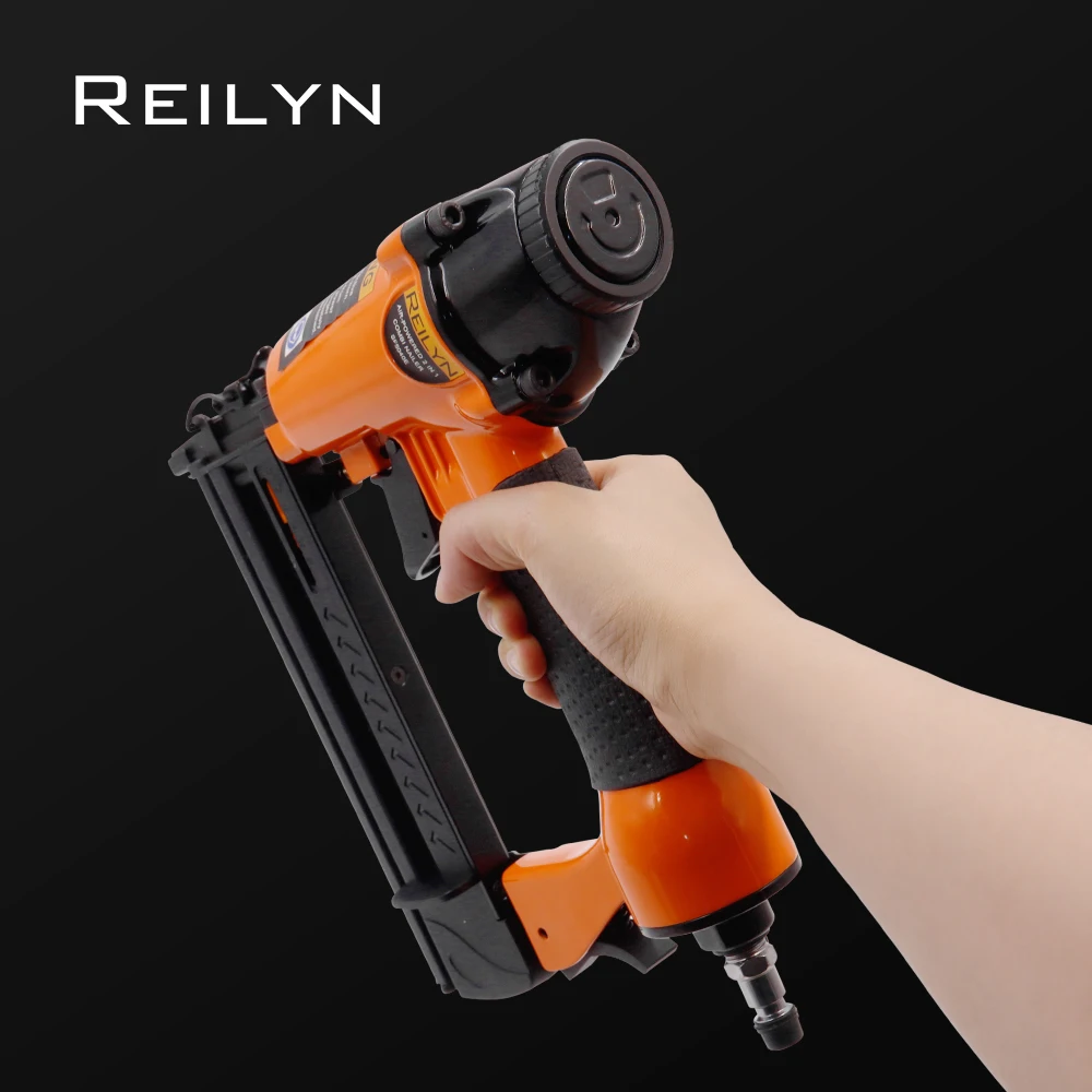 

Reilyn 18Ga Brad 2 In 1 Pneumatic Nail Gun for Roofing Decorating Tools Woodworking Nailer Floor carpet Upholstery Air Stapler