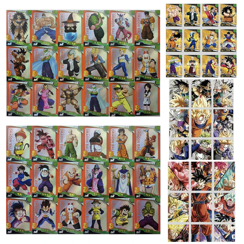 

Anime Dragon Ball Son Goku Torankusu Bulma Yamcha Piccolo Majin Buu Ssr Ur Puzzle Cards New Collections Boys Birthday Gift