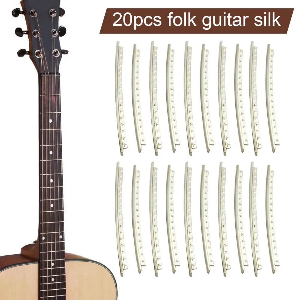 Guitar Fret Wire Metal Brass 22.0MM / 2.2MM / 2.4MM Folk Classical Guitar Fret Wire Musical Instrument Accessories 20pcs