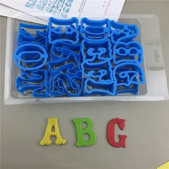 26Pcs/set Large English Letter Cookie Cutter Molds A-Z Capital Alphabet Biscuit Fondant Embosser Stamps DIY Word Cake Decoration