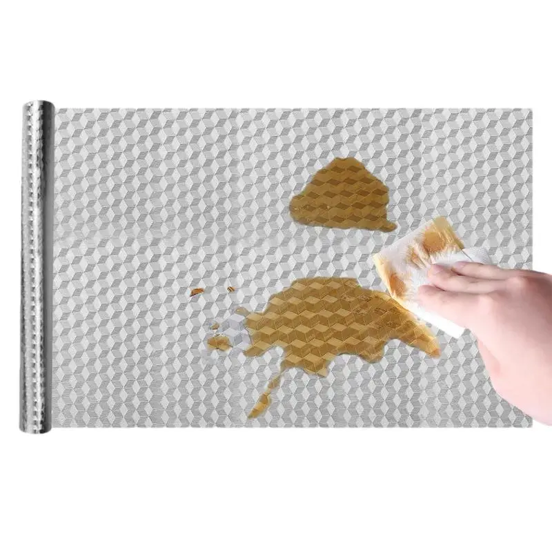 

Oil Proof Wall Stickers Aluminum Foil Oil Proof Wall Stickers High-Temperature Kitchen Stove Sticker Waterproof Self Adhesive