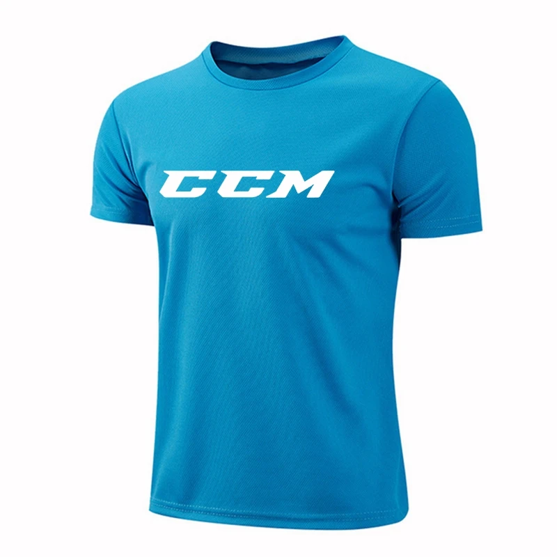 CCM-T-shirt de sport à séchage rapide pour homme, maillot de football, de course, de fitness et de gym