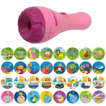 Child Early Education Projector Slide Story Machine Bedtime Toy Girl Boy Flashlight Toy Education Baby Sleeping Light Up Toys 1