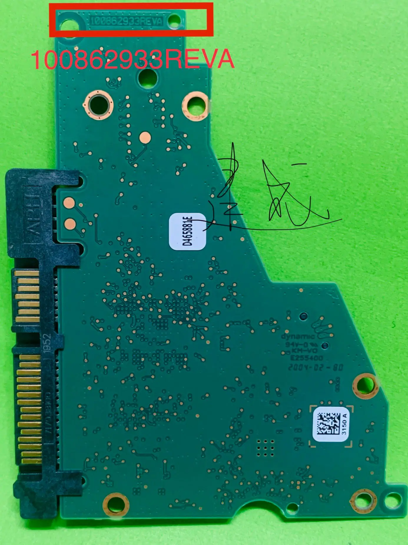 100862933 REV A 3150A  Seagate 3.5 ϵ ũ   HDD PCB