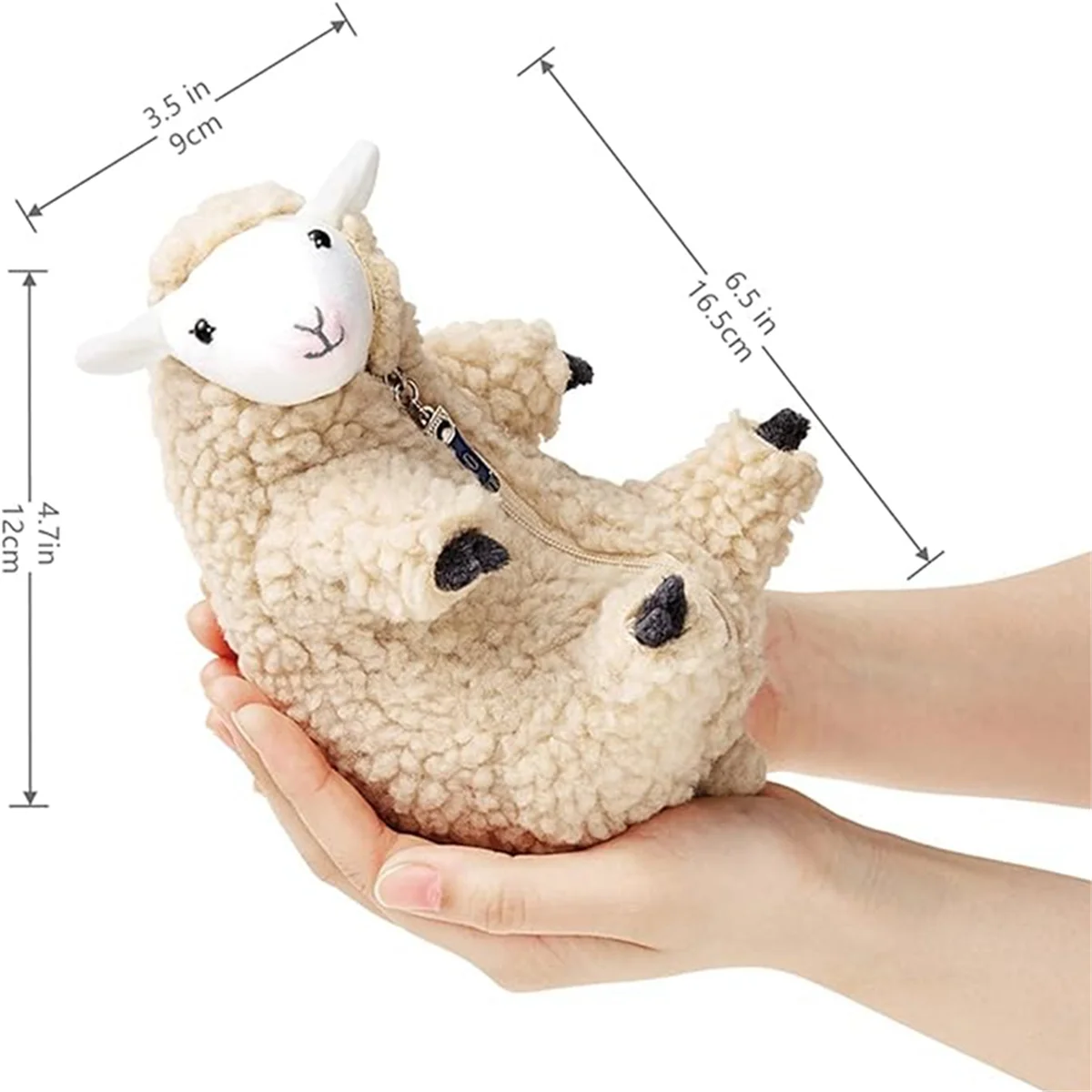 Plushies,Shaved Sheep,Funny Lamb Stuffed Animal,Cute Plushie,Sleeping Pet Buddy,Best Birthday Gifts for Girls Boys Teens 4