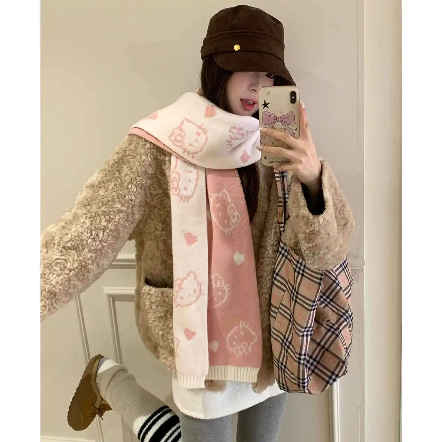 Pink Hello Kitty scarf