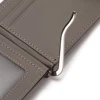 CUIKCA Slim Leather Wallet Coin Bag Money Clip Card Cases Zipper Women Men Pull Type ID Credit Holders Hasp 3