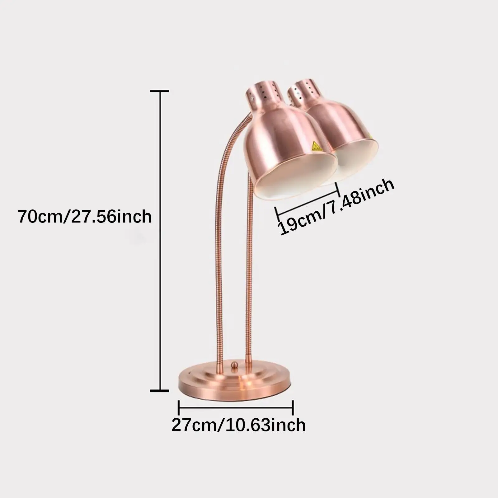 Food Heat Lamp Catering Heating Lamp without Bulbs Electric Heat for Food Catering for Kitchen Fried Cafeteria Chicken