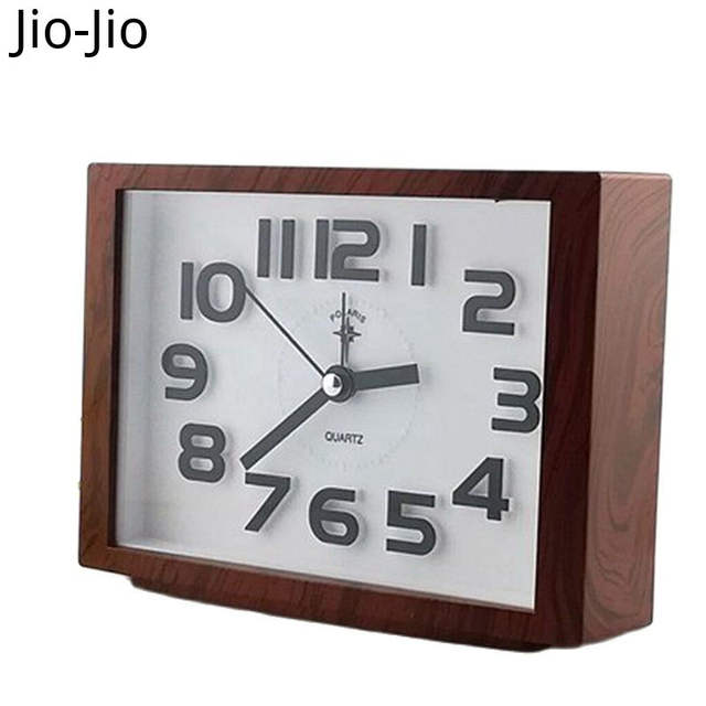 Square Alarm Table Clock Modern Gold Desktop Table Clocks Office Table