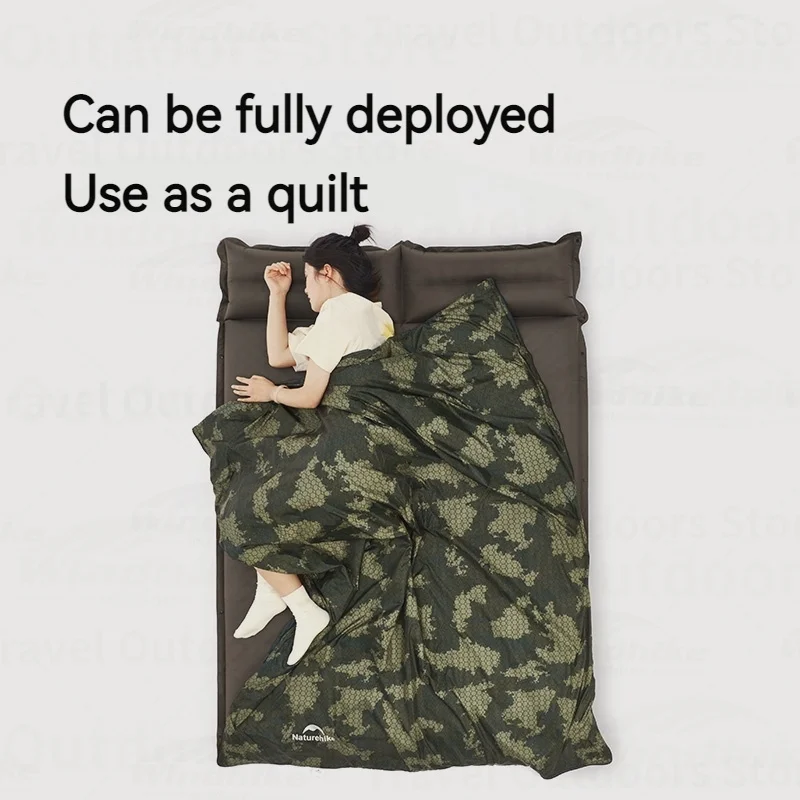 Naturehike Sleeping Bag Ultralight Summer Cotton Quilt Outdoor Camping Hiking for Single Splicing Envelope Mini Storage Portable sleeping bag survival sleeping bag