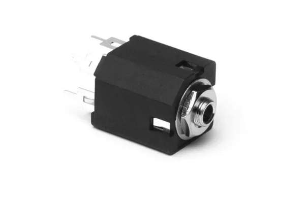 암페놀 1/4\u2033 및 3.5mm 잭 ACJS-MV35-3 3.5MM 수직 PCB 금속 보어 금속 너트 및 금속 나사 스테레오