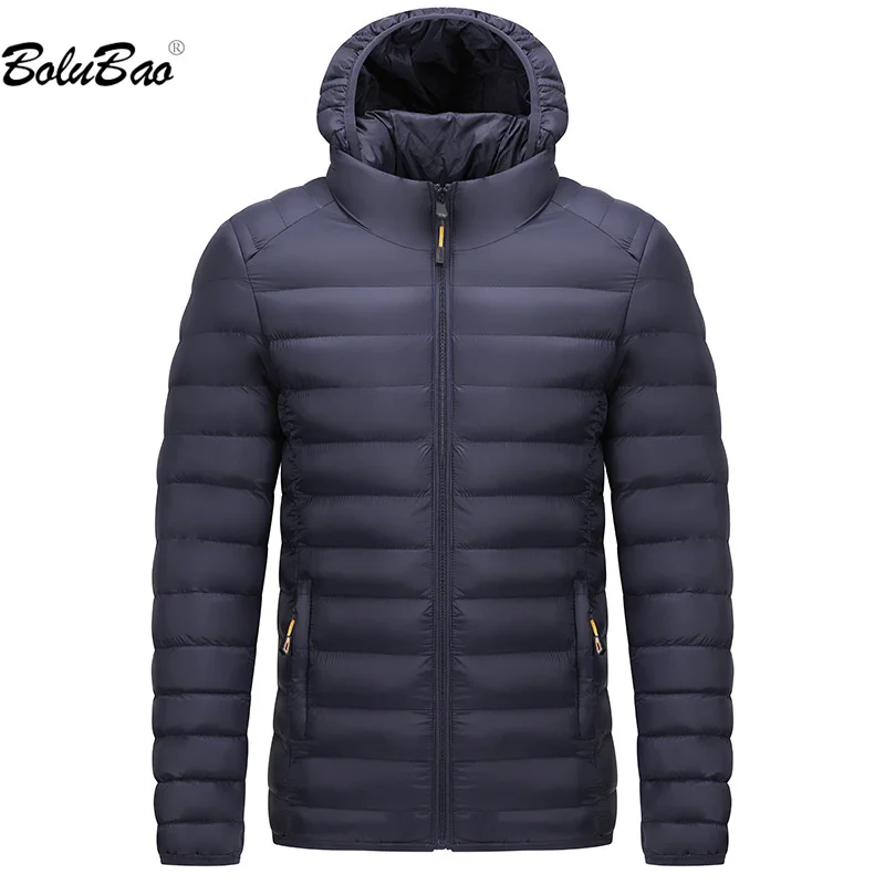 

BOLUBAO 2023 Outdoor Casual Parka For Men Hooded Warm Cotton Coat High Quality Design Fashion Streetwear Parka For Men