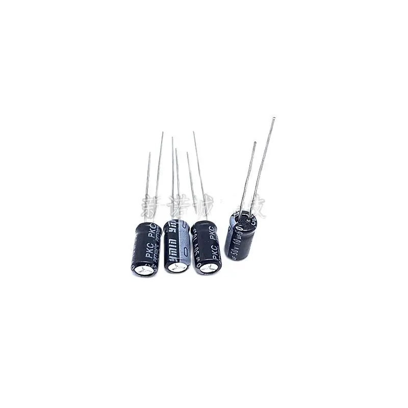 

10PCS/ 50V10UF 50V 10UF volume 4X7 5X7 5X11 brand new in-line electrolytic capacitor 105 degrees