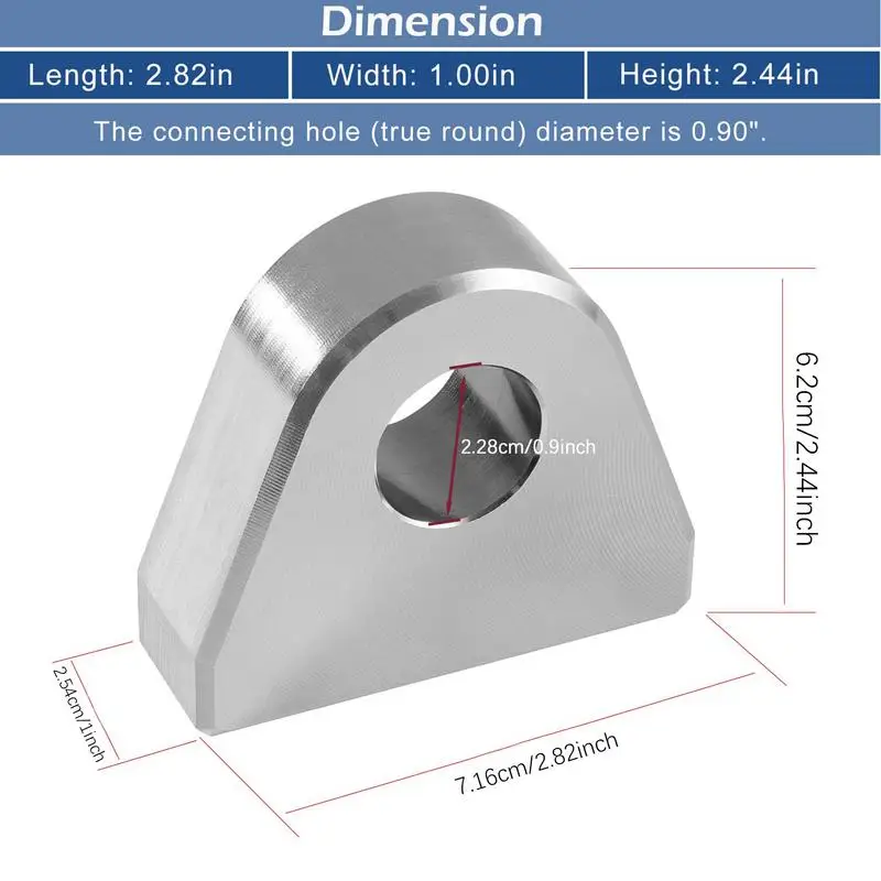 Clevis 샤클 용접, 샤클/Clevis 마운트, 샤클/Clevis 마운트, 오프로드 트럭 트레일러 유압 트랙터용, 2PCs 용접