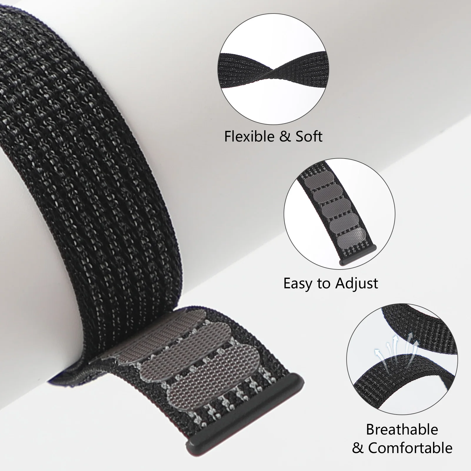 Nylon Loop Band For Samsung Galaxy Watch 6 4 7 classic/5 Pro/active 2/Gear S3 20mm/22mm Bracelet Huawei watch GT 2e 3 pro strap 3 Nylon Loop Band For Samsung Galaxy Watch 6 4 7 classic/5 Pro/active 2/Gear S3 20mm/22mm Bracelet Huawei watch GT 2e 3 pro strap – Bild 3