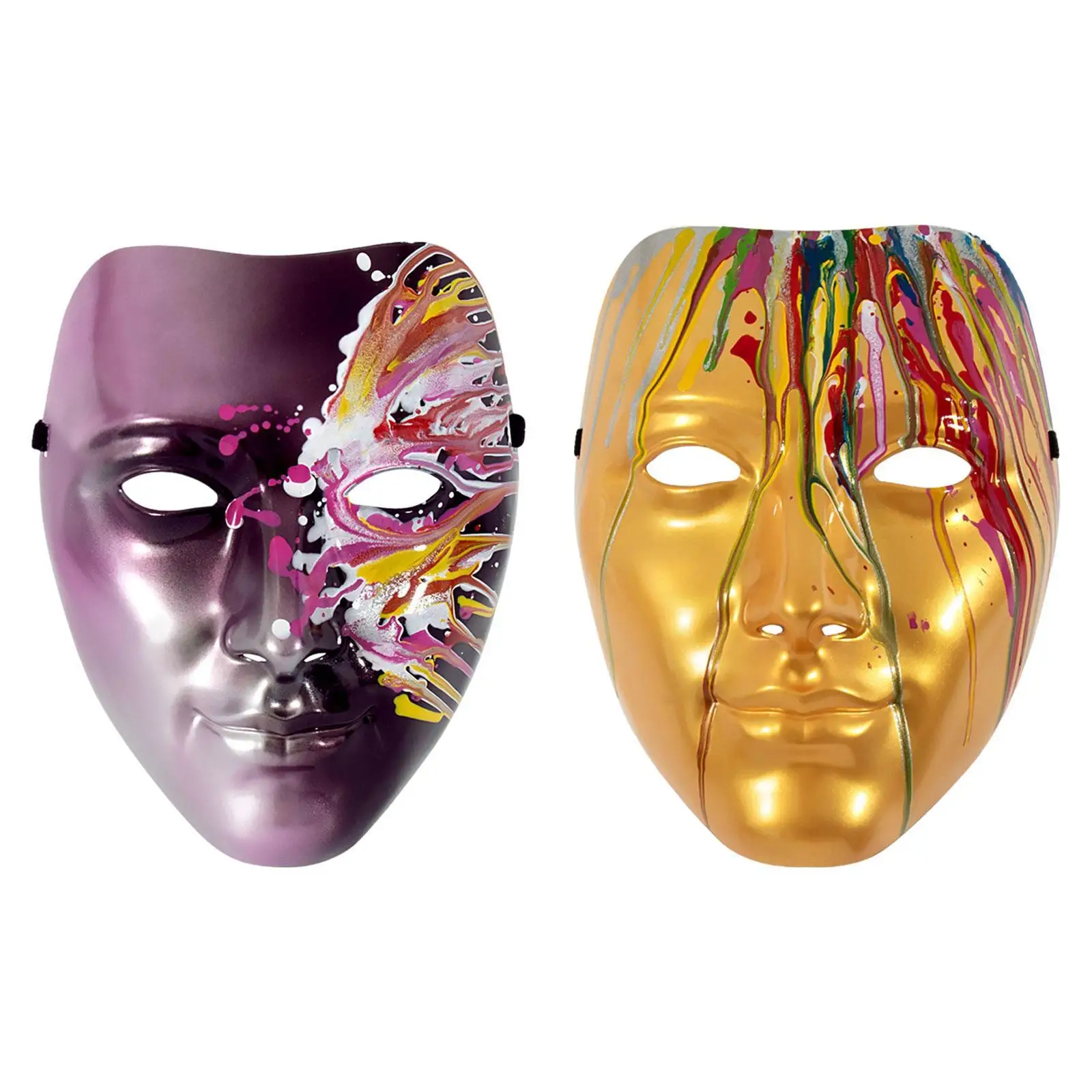 Masquerade Mask Cosplay Men Face Mask for Stage Performance Dress up Holiday