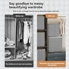 Clothes Storage Box Wardrobe Clothing Dust-Proof Storage Box Household Fabric Foldableing Large-Capacity Quilt Storage Box Artif 5