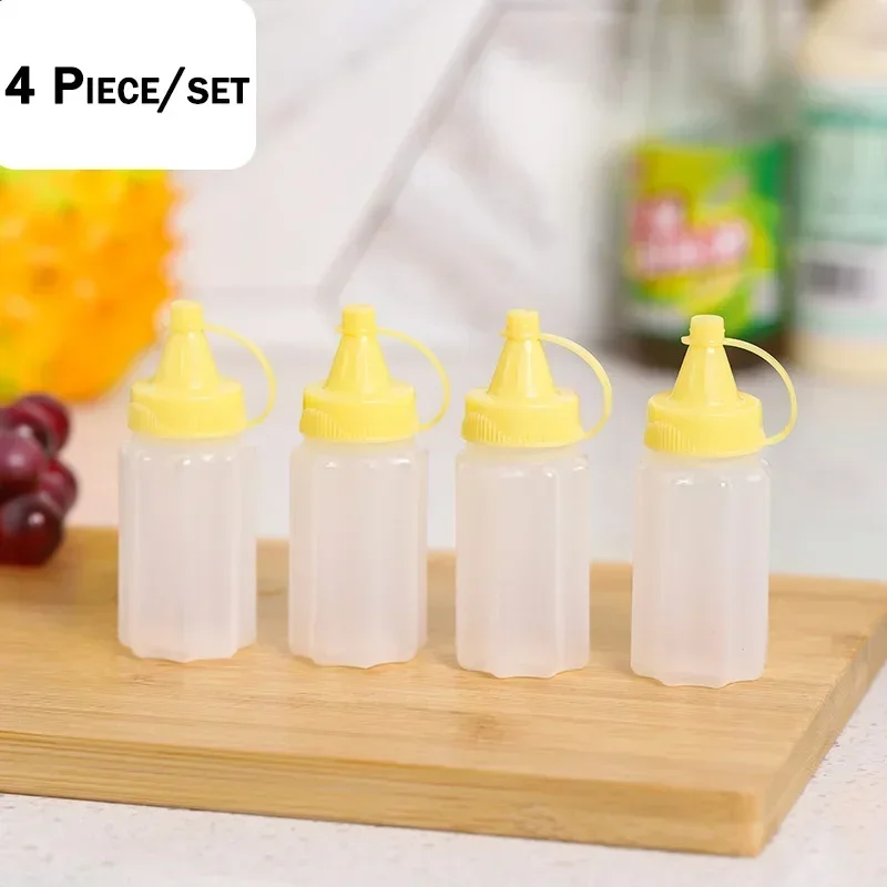 Japanese Style Mini Condiment Squeeze Bottles - Set of 1-7