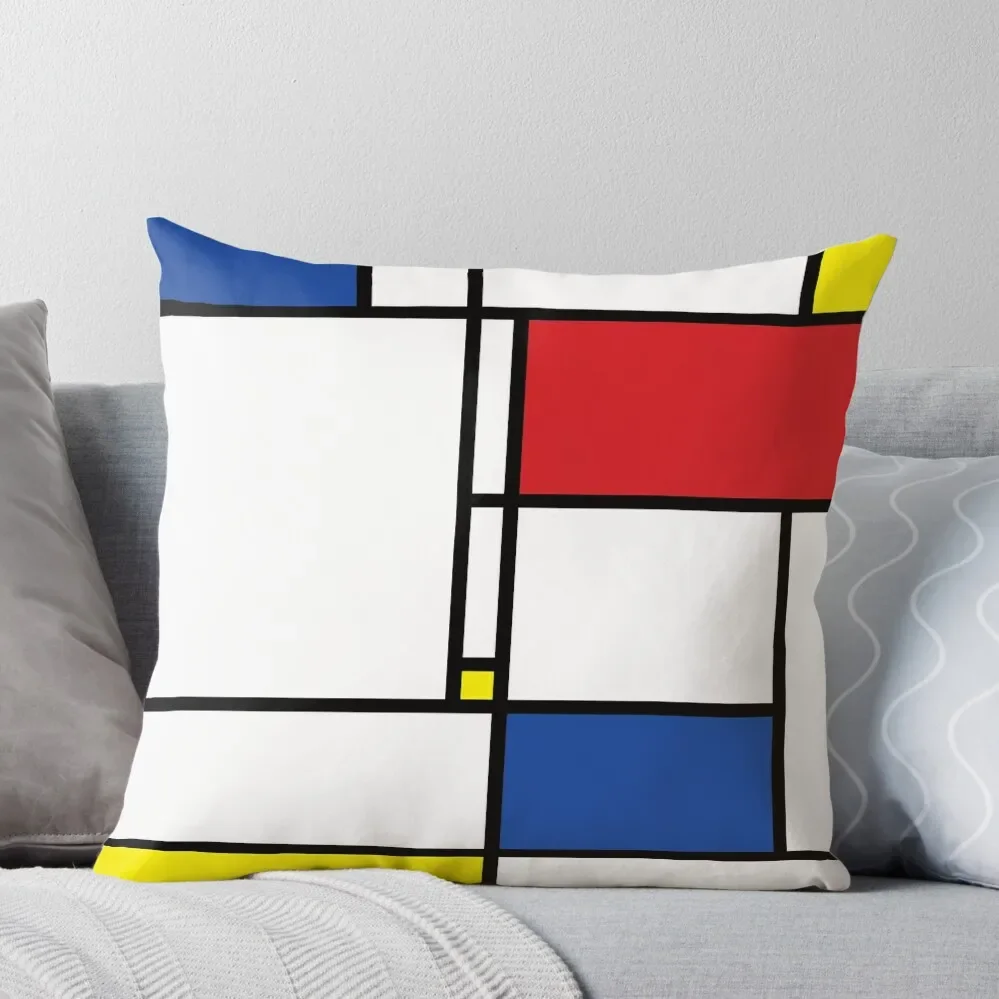 

Mondrian Minimalist De Stijl Modern Art I.I  fatfatin Throw Pillow Luxury Pillow Cover Cushions For Sofa