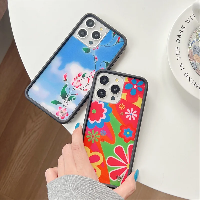 Wildflower 3D Metal Cartoon Phone Case