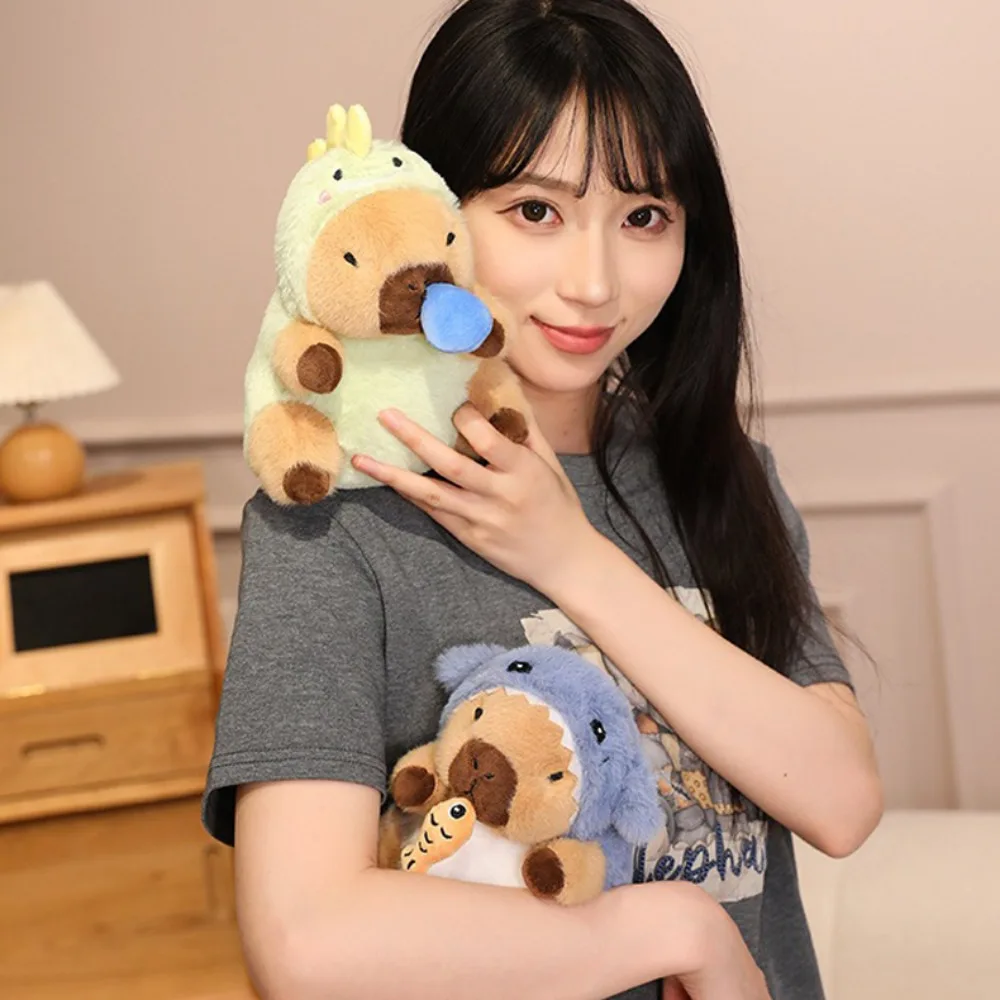Creative Cockroach Capybara Plush Toy Fluffy Brown Capybara Plush Doll Cute Animal Capybara Stuffed Doll Friends Holiday Present