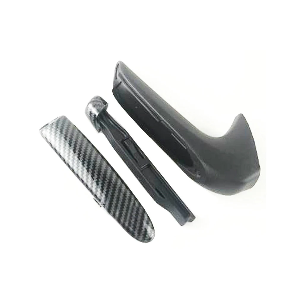 Carbon Fiber Front Hand Brake Trim Cover For Honda Civic Coupe Sedan 2006-2011 Handbrake Lever Knob Moulding Decals handbrake switch cover handbrake button cover handbrake lever button handbrake plate