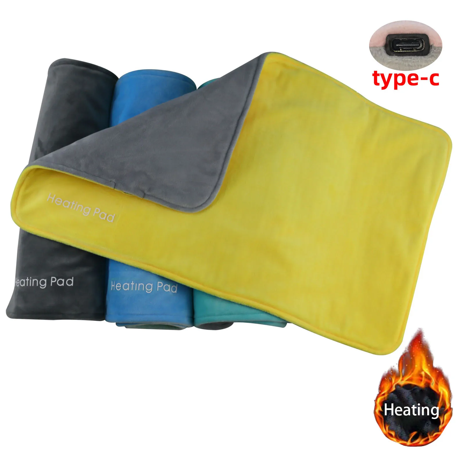 Electric Blanket Washable Portable USB Rechargeable Soft Thickened Heating  Pad Shoulder Neck Leg Pain Relief For Home Office - AliExpress
