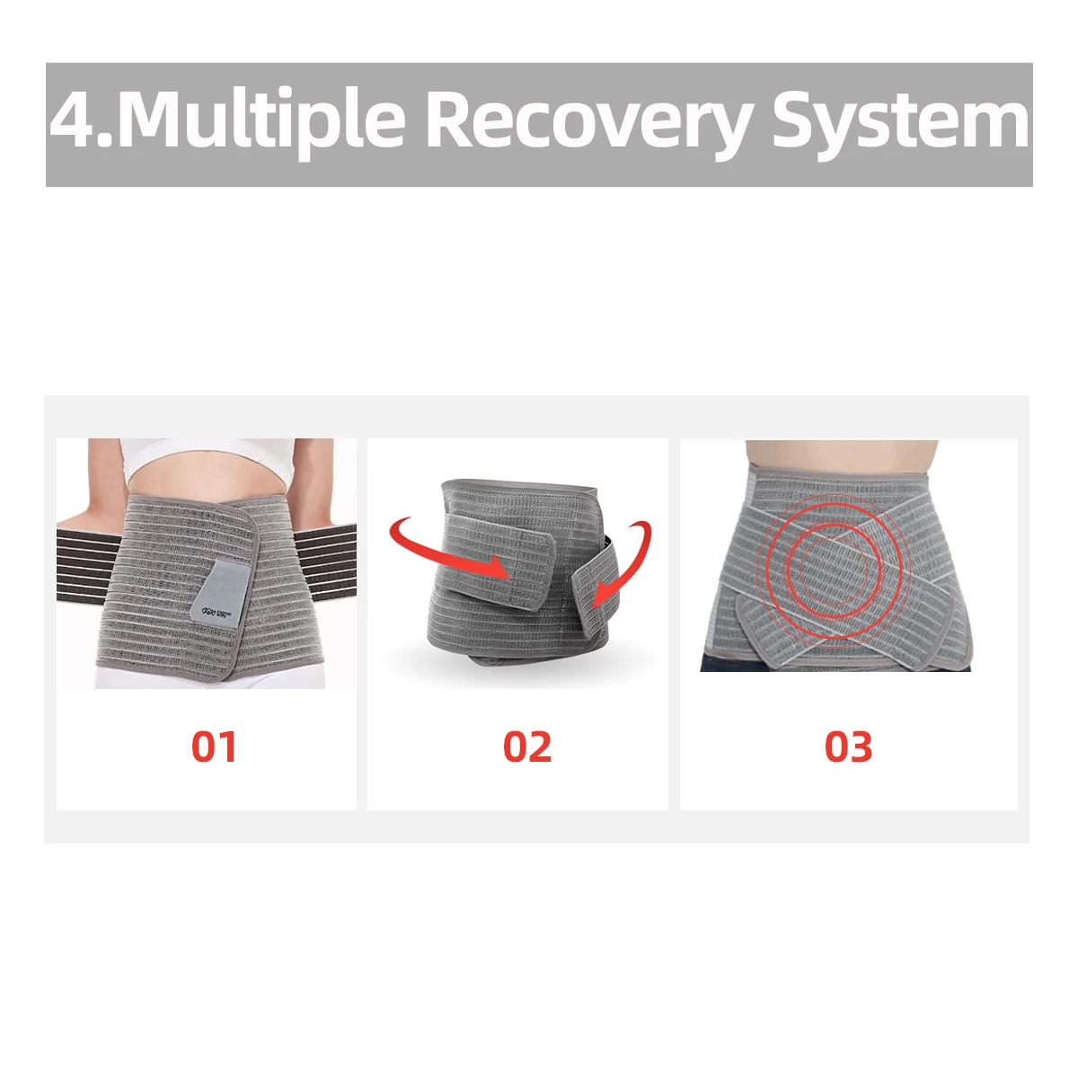 Postpartum Belly Band Belly Band Sunveno Postpartum Belly Band Girdle for Postnatal Adjustable Belly Wrap C-section Recovery Binder Abdominal Support