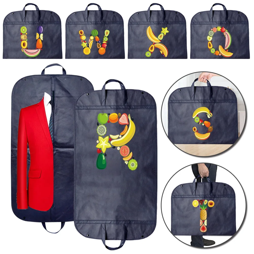 

2024 Clothes Dust Cover Wedding Dress Cover Suit Coat Storage Bag Garment Home Hanging Clothing Organizers Fruit Pattern Series