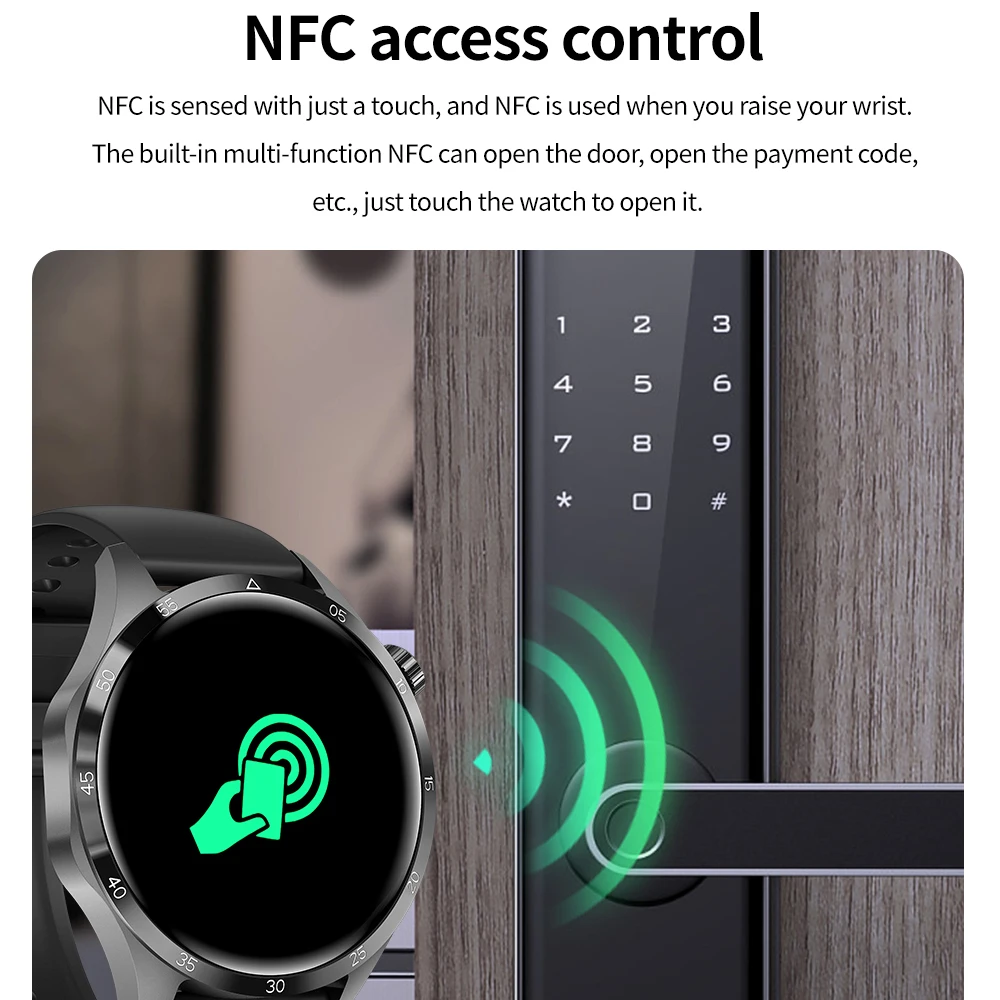 Watch 4 PRO  Ʈ ġ, ȭ IP68  NFC GPS Ʈ,  ȭ, Ÿ Ʈ ġ,  ƮϽ ð