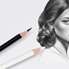 12pcs/Set Black White Color Oil Based Pencil Drawing Sketching Artist Pencils Art Learning Painting School Stationery Supplies 5