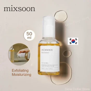 Korean Skin Care Mixsoon Glow Bean Essence,Hydrating Exfoliating Hyaluronic Acid Serum Facial Moisturizing Barrier Serum 50ml 1