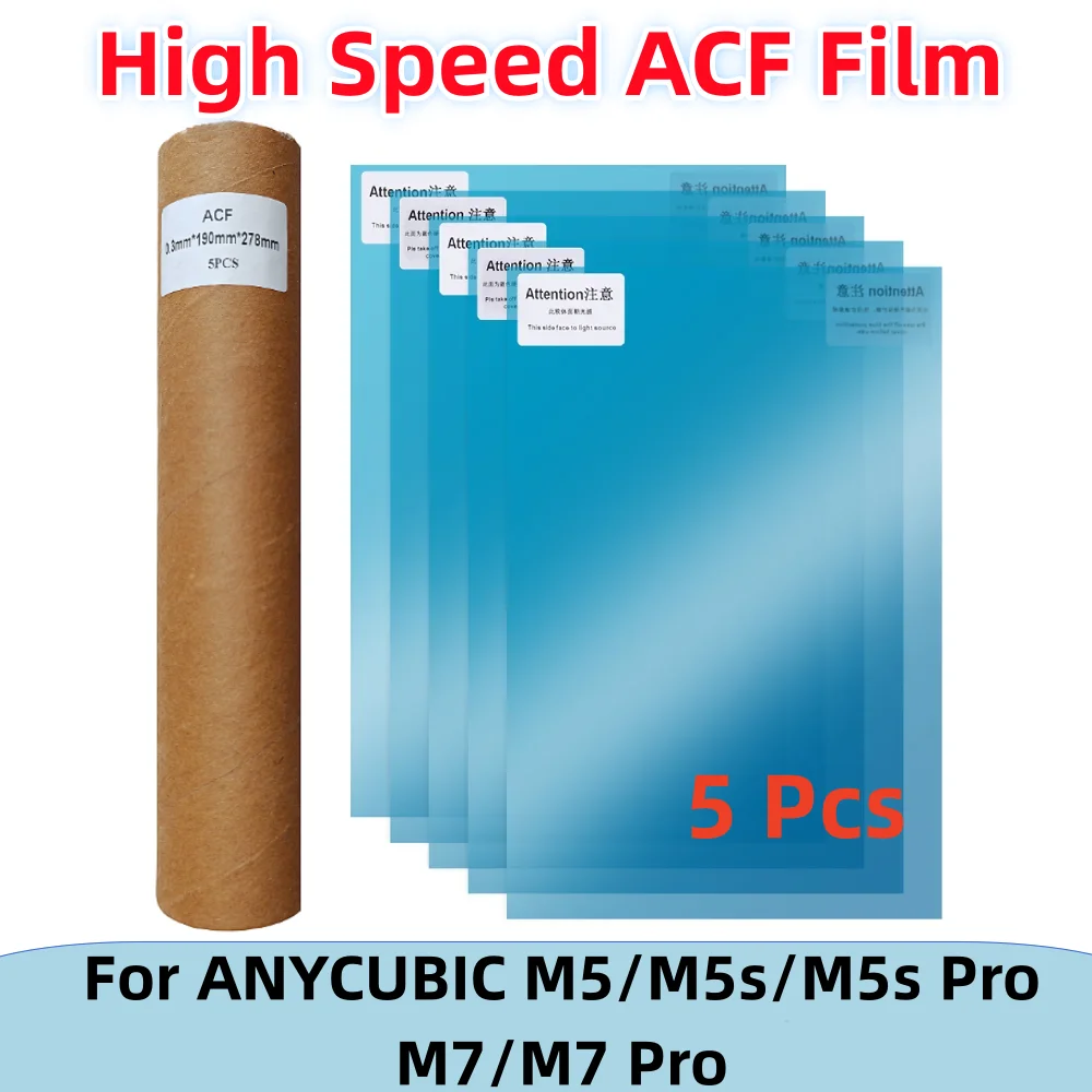 Anycubic - Photon Mono M5s/Photon Mono M5s Pro/M7 Pro/M7 - Film 10,1 pouces à Décollement Rapide (Quick Release Film) - 5 pcs