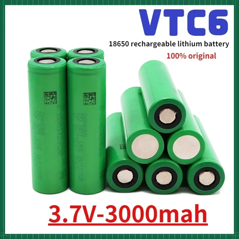 

Free Shipping of 18650 Batteries Sony VTC6 3.7V 3000mAh 18650 Rechargeable Batteries Suitable for Screwdriver Batteries and Toys