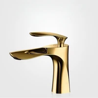 ก๊อกน้ำอ่างล้างหน้าแบบติดตั้งบนเคาน์เตอร์ รุ่น Golden Maple Leaf สำหรับน้ำร้อนและน้ำเย็น ใช้ในครัวเรือน แบบรูเดียว 1