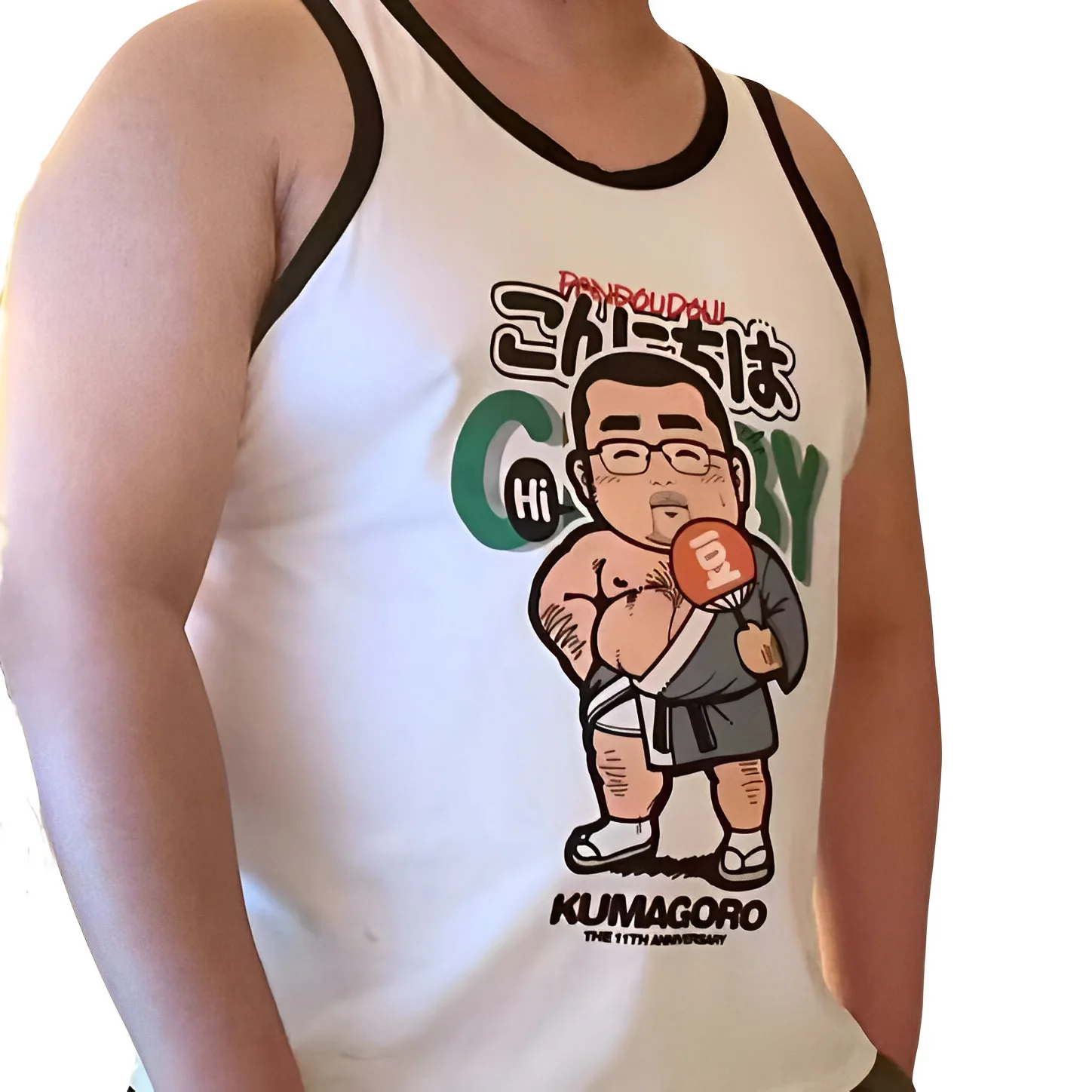 

Limited Edition KUMAGORO Cute Bear Man Tank Tops, Gym Chubby Gay Sleeveless Singlet Men's Undershirt Fitness Muscle Vest M ~ 3XL