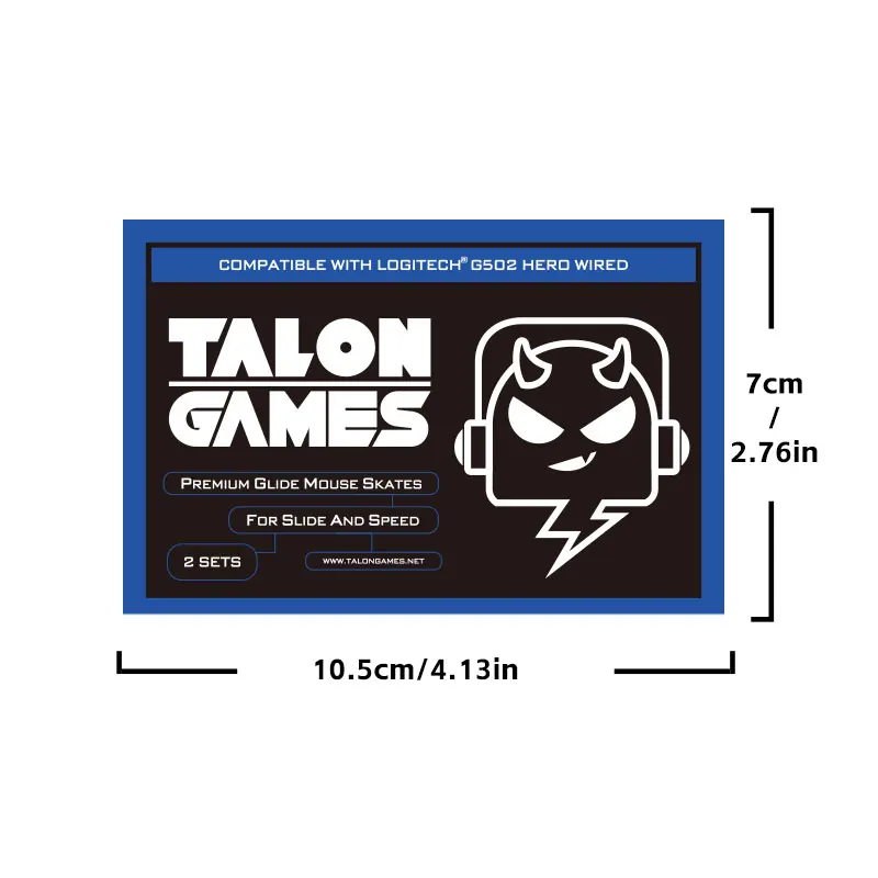 TALONGAMES Piedini per mouse con bordi arrotondati e