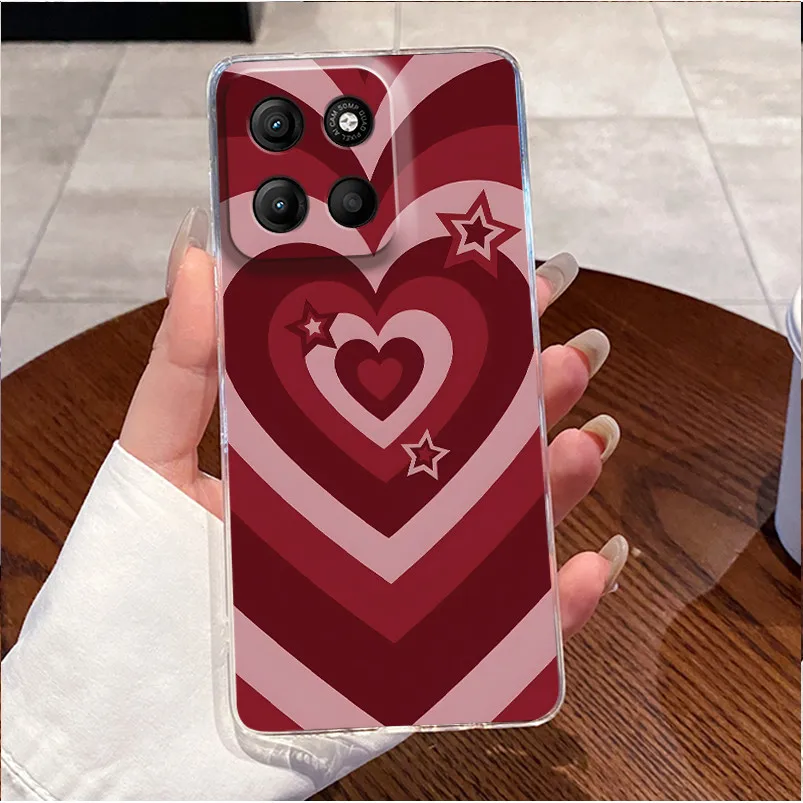 Luxury Cute Love Rabbit Clear Soft TPU Silicone Phone Case Cover