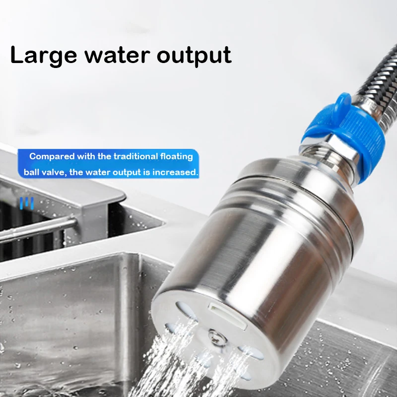 304 Edelstahl Schwimmerventil 1/2″ – 3/4″ – Vollautomatische Wasserstandsregelung Für Tanks, Viehtröge & Solaranlagen