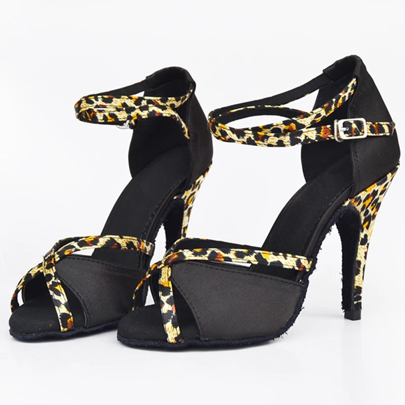 Latin Dance Shoes Women's Salsa Tango Ballroom Party High Heeled Women's Shoes Black Girls Summer Sandals Dance Sneakers
