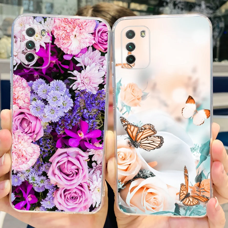 For Xiaomi Poco M3 Case Fashion Painted Cover Silicone Soft TPU Phone Case For Xiaomi PocoM3 Poco M3 Pro 5G Back Cover Coque phone case phone protector cover