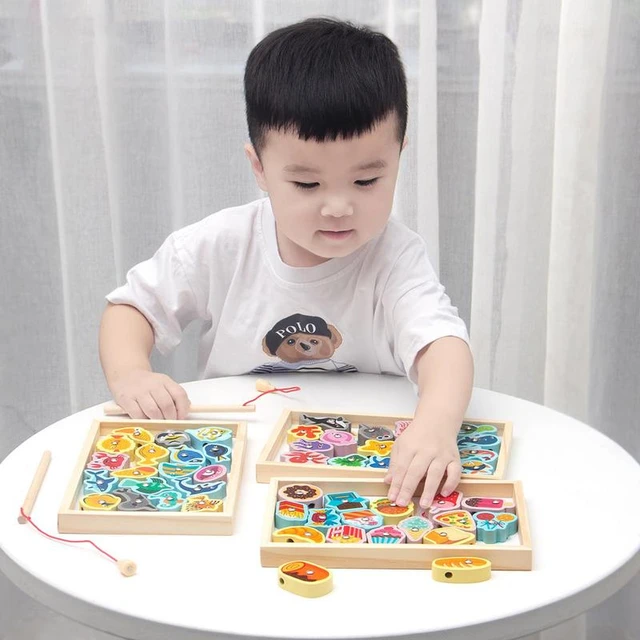 Magnetic Fishing Games 2-in-1 Child-Friendly Children's Magnetic Fishing  Game Vivid And Realistic Toddler Fishing Game Fishing - AliExpress