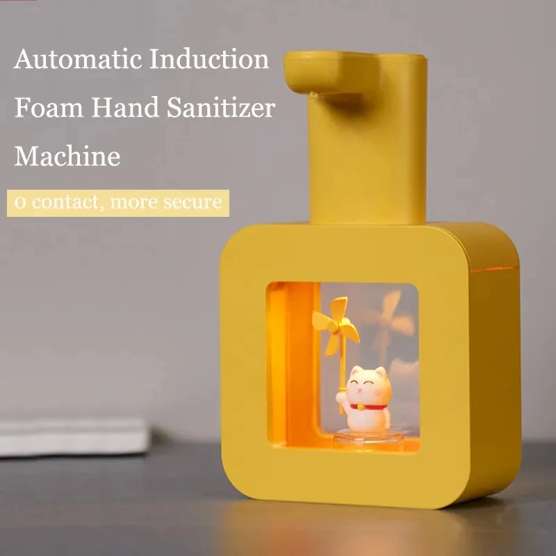 

Automatic Sensor Foam Soap Dispenser Wall Mountable Rechargable Cartoon Foam Machine Smart Contactless Hand Sanitizer Machine