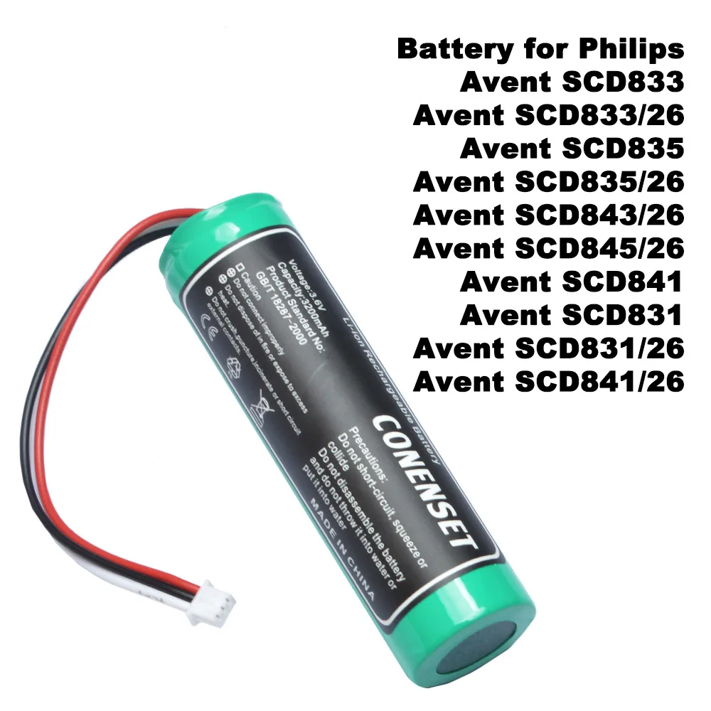 Battery for Philips Avent SCD833 Avent SCD835 Avent SCD843/26