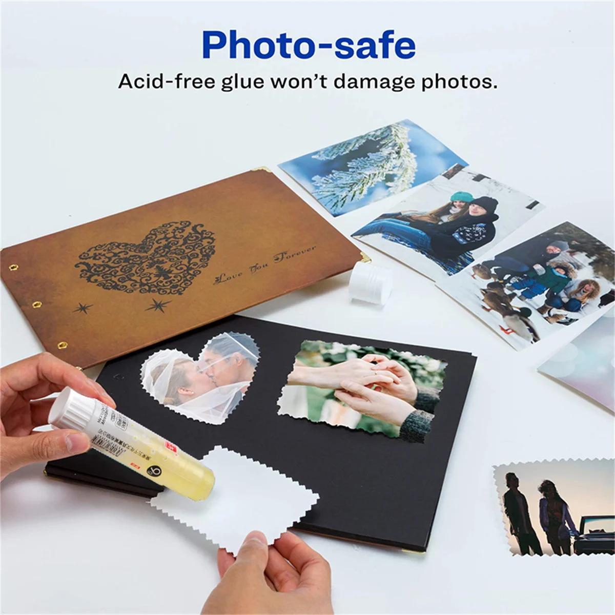 3/6/12pcs transparent jelly stick with stronger safety and stickiness, suitable for handmade use in school office stationery 4